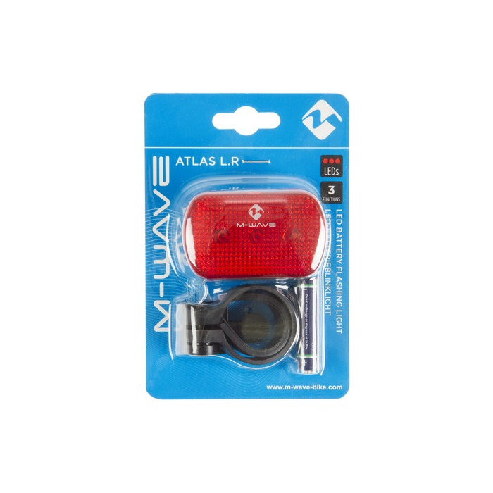 Фонарь M-Wave Atlas L.R 3 Led 2AAA задний
