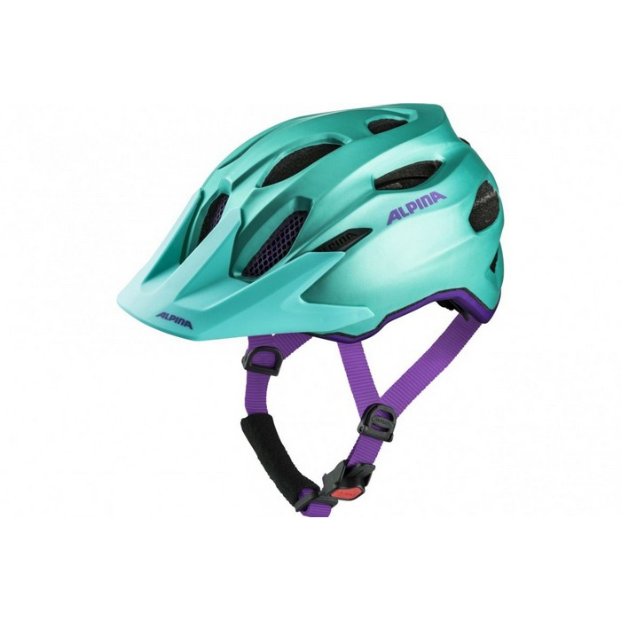 Велошлем Alpina Carapax Jr. smaragd/violet