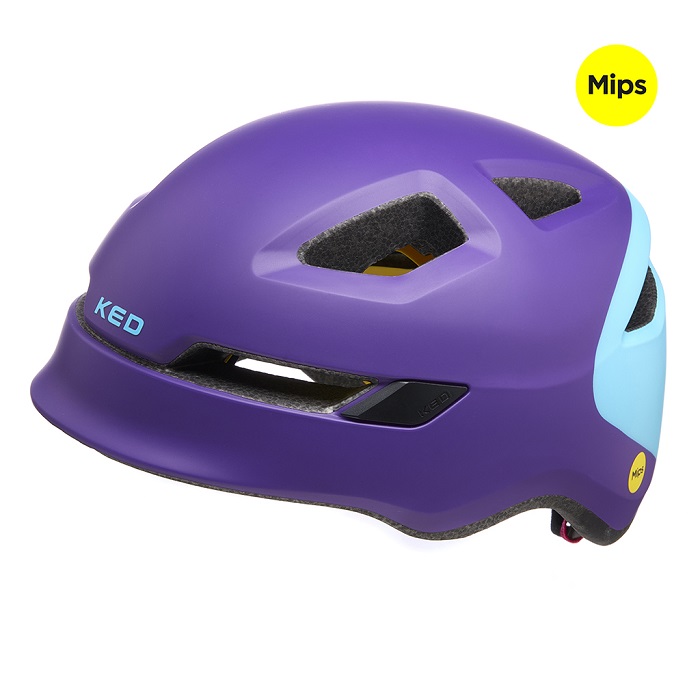 Велошлем Ked Pop M purple/skyblue