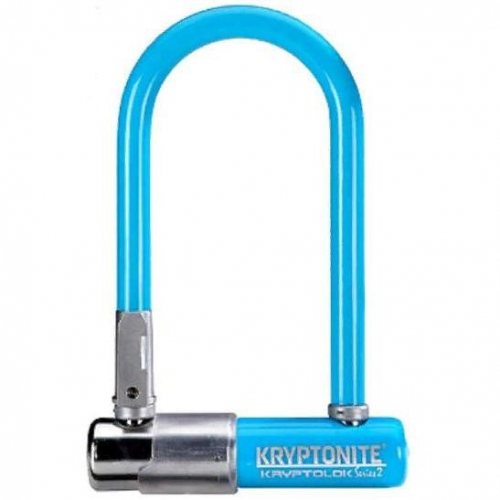 Велозамок Kryptonite U-Lock Kryptolok Mini-7 W/Flexframe-U Bracket light blue