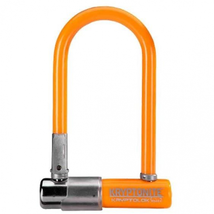 Велозамок Kryptonite U-Lock Kryptolok Mini-7 W/Flexframe-U Bracket orange