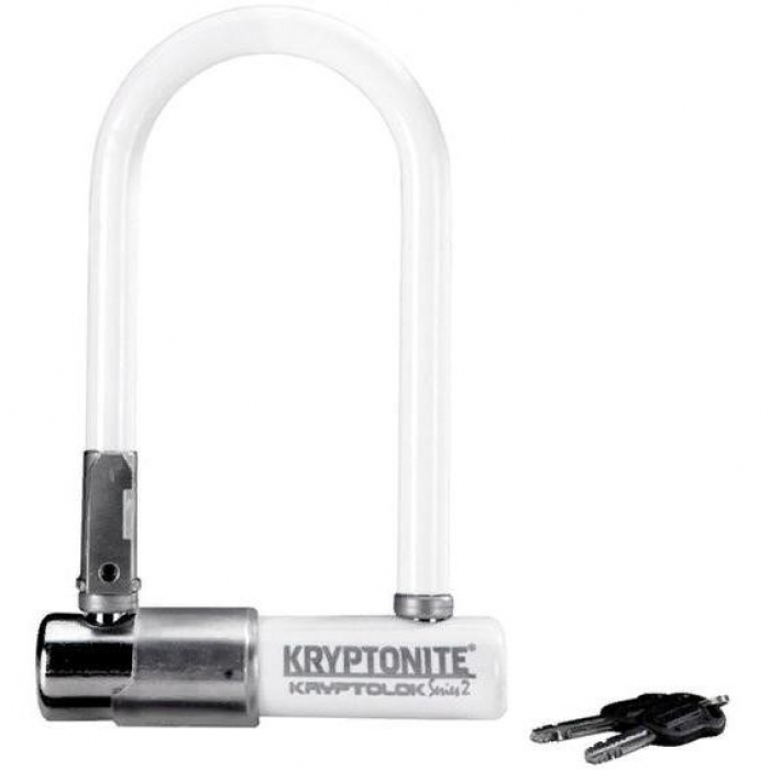 Велозамок Kryptonite U-Lock Kryptolok Mini-7 W/Flexframe-U Bracket white