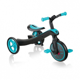 Трехколесный велосипед-беговел Globber Trike Explorer 4in1 голубой