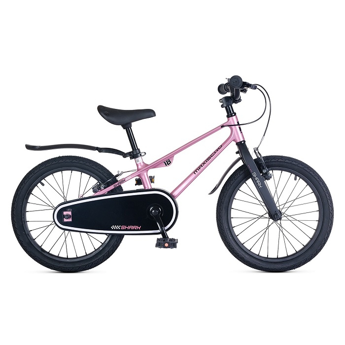Велосипед Maxiscoo Shark Sport 18" розовый жемчуг (2025)