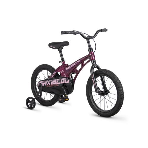 Велосипед Maxiscoo Cosmic базовый 16" розовый глянцевый (2026)