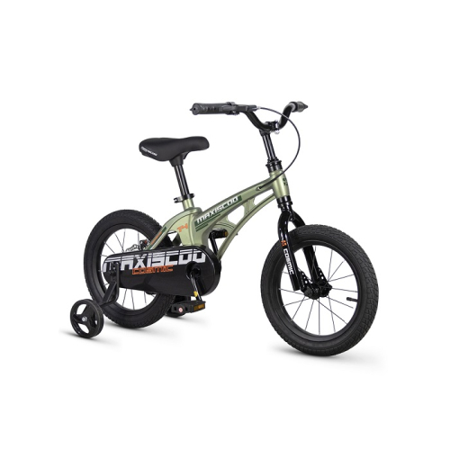 Велосипед Maxiscoo Cosmic базовый плюс 14" оливковый матовый (2026)