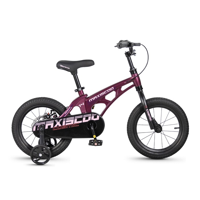 Велосипед Maxiscoo Cosmic базовый плюс 14" розовый глянцевый (2026)
