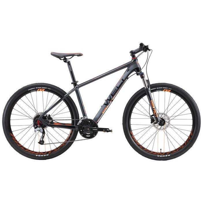 Велосипед Welt Rubicon 2.0 27 16" matt grey/orange (2019)