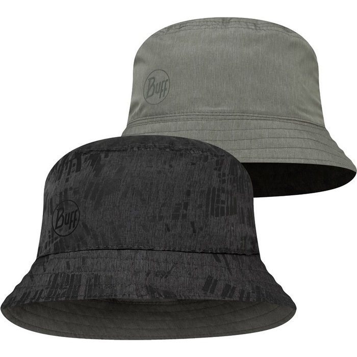 Панама Buff Travel Bucket hat gline black-grey M/L
