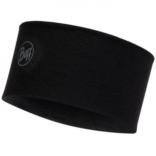 Повязка на голову Buff 2L Midweight Merino Wool Headband solid black