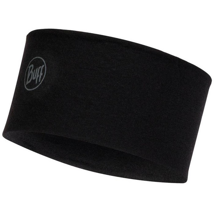 Повязка на голову Buff 2L Midweight Merino Wool Headband solid black