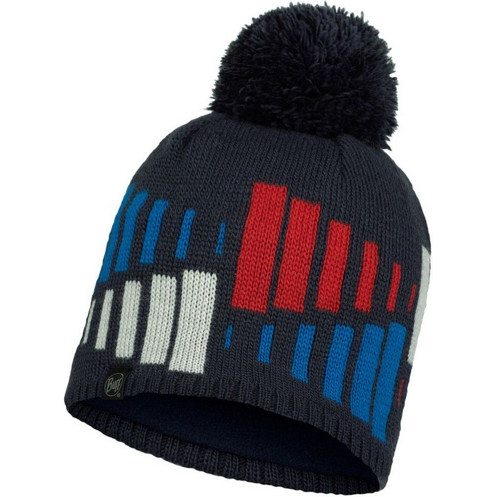 Шапка Buff Knitted and Fleece hat mitch Night blue