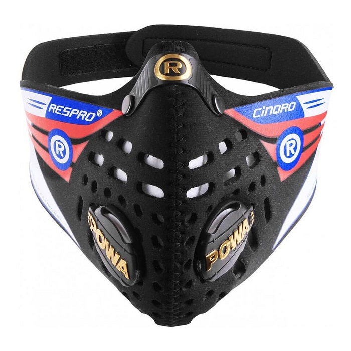 Респиратор Respro Cinqro маска+2 фильтра black