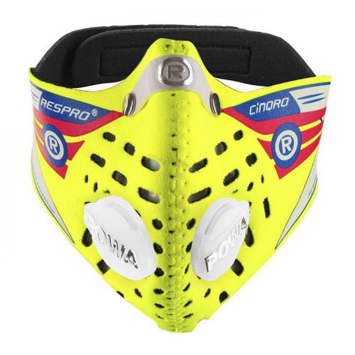 Респиратор Respro Cinqro маска+2 фильтра flo yellow