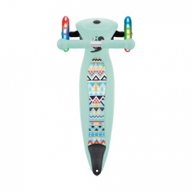 Самокат Globber Junior Foldable Fantasy Lights мятный