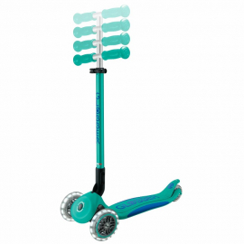 Самокат Globber Primo Foldable Plus Lights v2 изумрудный