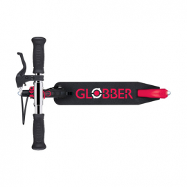 Самокат Globber Flow Element Junior Lights черно-красный
