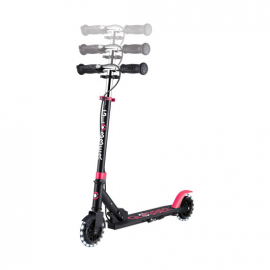 Самокат Globber Flow Element Junior Lights черно-розовый