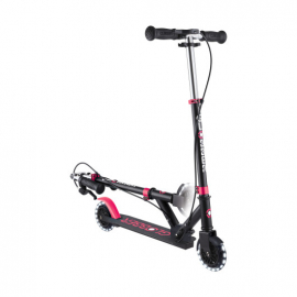 Самокат Globber Flow Element Junior Lights черно-розовый