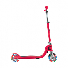 Самокат Globber Flow Foldable Junior Lights красный