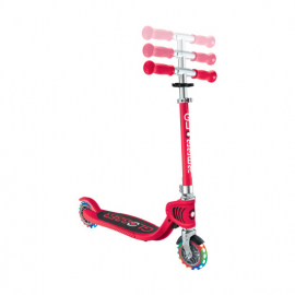Самокат Globber Flow Foldable Junior Lights красный