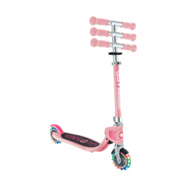 Самокат Globber Flow Foldable Junior Lights пастельно-розовый
