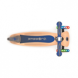 Самокат Globber Primo Foldable Wood Lights blue
