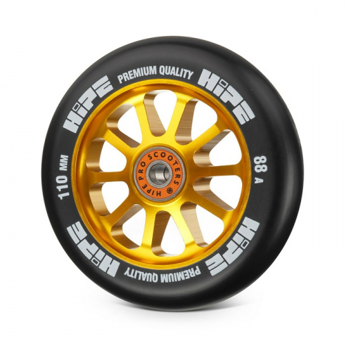 Колесо для самоката Hipe 10Spoke 110мм gold/black 1шт