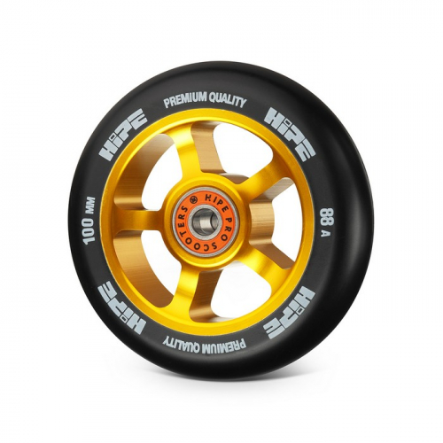 Колесо для самоката Hipe 5Spoke 100мм gold/black 1шт