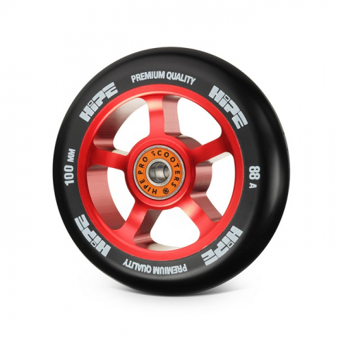 Колесо для самоката Hipe 5Spoke 100мм red/black 1шт