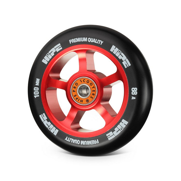 Колесо для самоката Hipe 5Spoke 100мм red/black 1шт