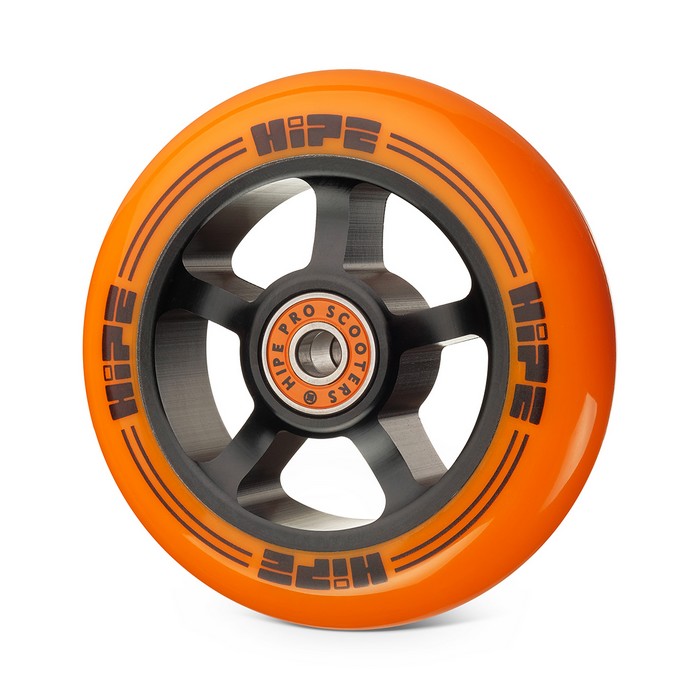 Колесо для самоката Hipe H1 100мм black/orange 1шт