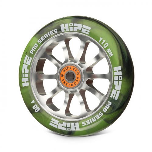 Колесо для самоката Hipe H7 110мм 26мм green/silver 1шт
