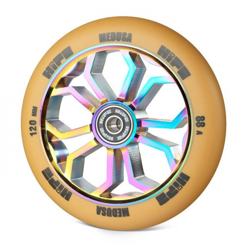 Колесо для самоката Hipe Medusa Wheel LMT36 120мм brown/core neo chrom 1шт