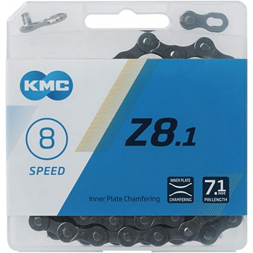 Цепь KMC Z8.1 8SP 1/2X3/32"x116 116Links grey