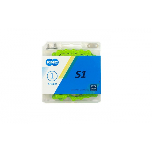 Цепь KMC S1 1SP 1/2"Х1/8" 112Links green
