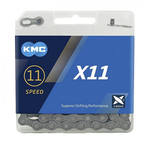 Цепь KMC X11 1/2x11/128x114L 11SP grey
