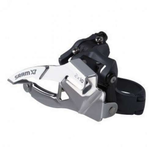 Переключатель передний Sram X7 3х10 верхний хомут, универсальная тяга